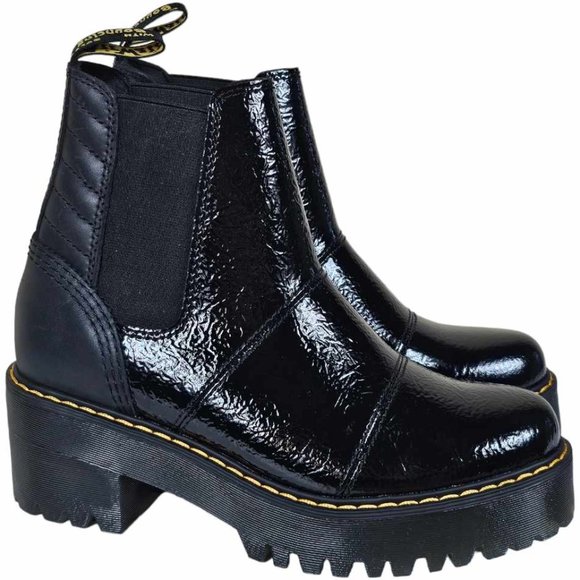 NEW Dr. Martens Black Patent Leather Chelsea Boots Rozalie  Size 7 - Picture 14 of 14
